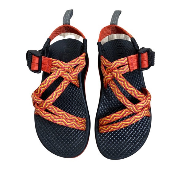 Chaco Zx1 Ecotread Kids Sandal Orange - Picture 1 of 11